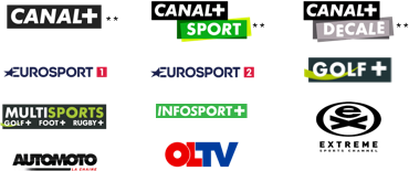Chaines du pack + de sport